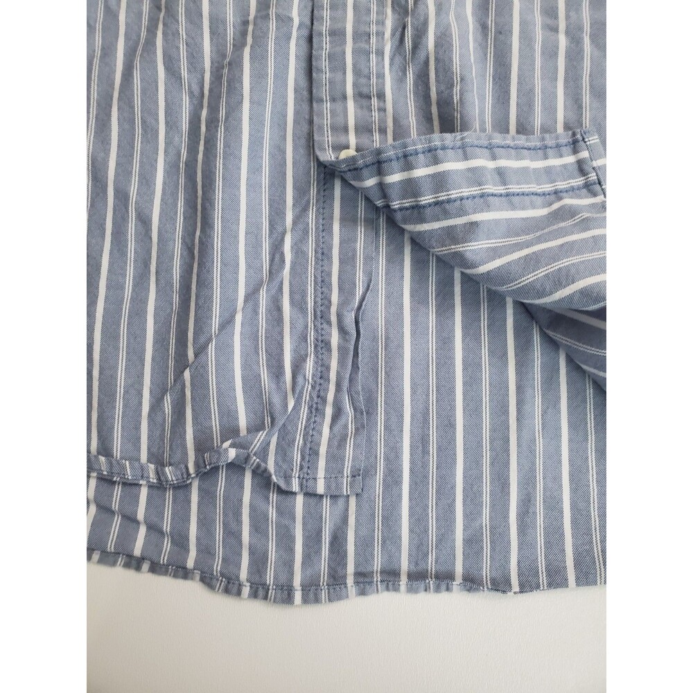 Tommy Hilfiger Men's Long Sleeve Striped Classic Fit Button Up Shirt, XL - Picture 5 of 10